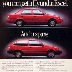 1988 hyundai excel photo